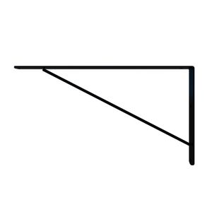 Suporte Mão Francesa Dicarlo Reforçada 40 CM Smart Preto