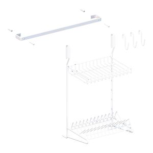 Suporte para Cozinha DiCarlo Elegance 5 pecas Branco