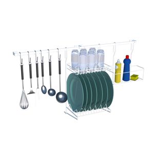 Escorredor de Louças Cook Home Autossustentável Elegance Branco 82CM - DiCarlo