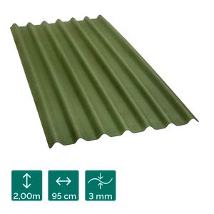 Telha Ecológica Ondulada Stilo Verde 200X95CM 3MM - Onduline