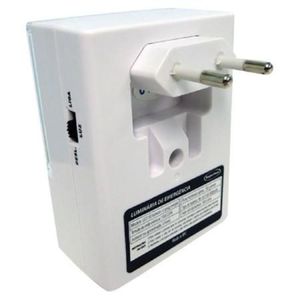 Luminária de Emergência Segurimax 50 Lumens com Plug Retrátil