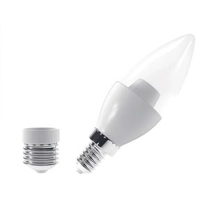 Lâmpada LED Vela E14 E27 6W Luz Branca 6000K Bivolt - Luminatti