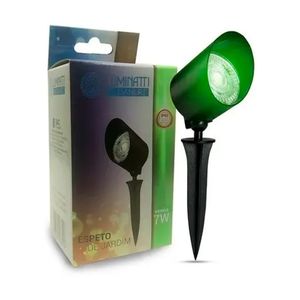 Espeto para Jardim LED Verde 7W - Luminatti