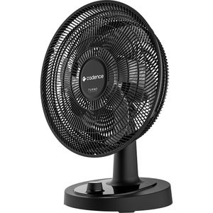 Ventilador de Mesa e Parede Cadence Turbo Conforto VTR470 6 Pás Prata 42cm Preto 220V
