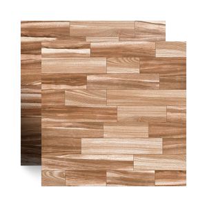 Piso Cerâmico Madeira Brilhante Ipu Mogno Marrom Tipo A 46X46CM - Cerbras