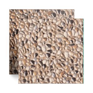Piso Cerâmico Decorado Granilhado Búzios Bege Tipo A 46X46CM - Cerbras
