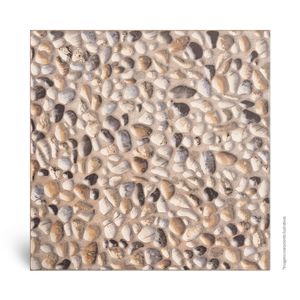 Piso Cerâmico Decorado Granilhado Búzios Bege Tipo A 46X46CM - Cerbras