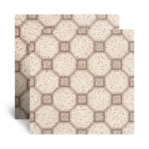 Piso Cerâmico Decorado Brilhante HD Aracati Marrom Tipo A 46X46CM - Cerbras