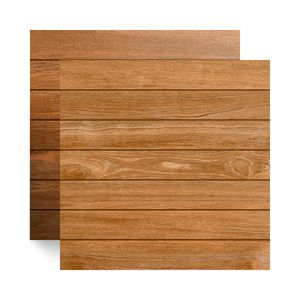 Piso Cerâmico Madeira Acetinado Santorini Marrom Tipo A 57X57CM - Cerbras
