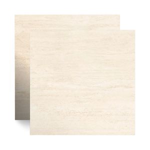 Piso Cerâmico Marmorizado Acetinado Travertino Matte Bege Tipo A 57X57CM - Cerbras