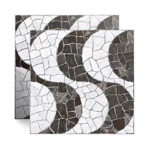 Piso Cerâmico Pedra Granilhado Cascais Branco Tipo A 46X46CM - Cerbras