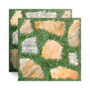 Piso Cerâmico Pedra Granilhado Carpina Deck Tipo A 46X46CM - Cerbras