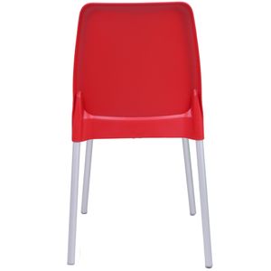 Cadeira com Pernas de Alumínio Vanda Vermelha - 92053940 - Tramontina