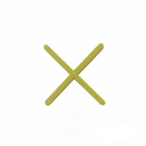Espaçador Cruzeta Moldimplas 100 Unidades 1,5 MM Amarelo