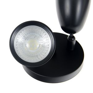Spot Led Fortec de Sobrepor Preto 4w 6500k 2 Focos