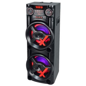 Caixa de Som Amplificada com Bluetooth USB Tweeter 2 Woofers 12" New X 1900W - ACA1900 - Amvox