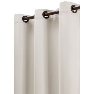Cortina com Corta Luz Liso Palha 400x260CM - Becadecor