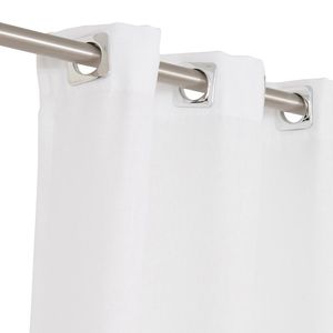 Cortina com Forro Essence Hermes Branco 400x260CM - Becadecor