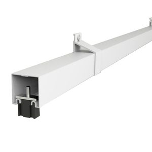 Kit para Porta de Correr Rodinato Trilho Sobrepor 2 M Branco