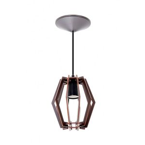 Pendente 40W Horik 1XE27 Tabaco 220V - Ilux