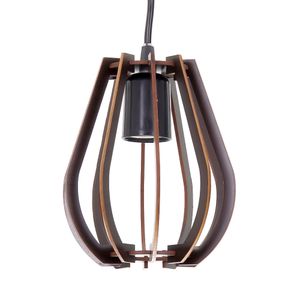 Luminária Pendente com Soquete E27 Gude Tabaco - Ilux