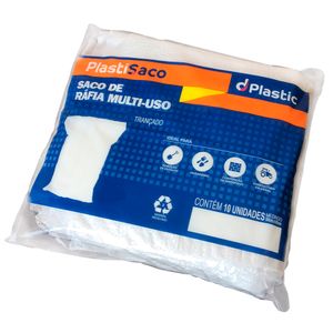 Saco de Ráfia para Construção com 10 Unidades PlastiSaco 55x85CM - Dplastic