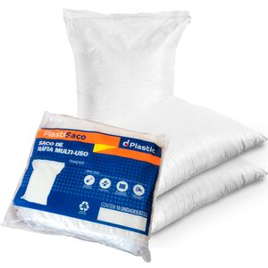 Saco de Ráfia para Construção com 10 Unidades PlastiSaco 45x70CM - Dplastic