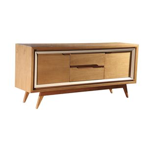 Buffet com 2 Portas e 2 Gavetas Alagoas Carvalho / Off-White 170X77CM - Matos E Lopes
