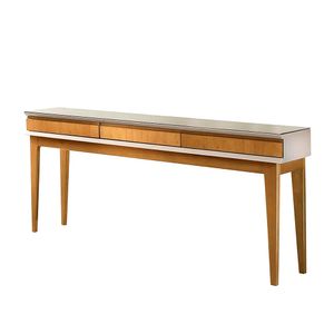 Aparador de Sala com Vidro Carvalho/Branco 160X40CM - Matos E Lopes
