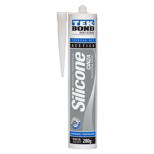 Silicone Acético para Uso Geral Tekbond Cinza 280g