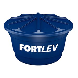 Caixa D´água Polietileno com Tampa Azul 1000L - Fortlev