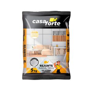Rejunte Flexível Tipo II para Cerâmicas e Porcelanatos Corda 5KG - Casa Forte
