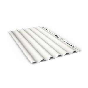 Telha de fibrocimento ondulada Branca Top Confort 2,44m x 1,10m 5mm - Brasilit