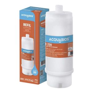 Refil Granular Carbon Blindado Acquabios AB230 Rosca de 1/2"