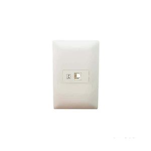 Placa 4X2 para Telefone On Eletrônicos Módulo Rj11 Branco