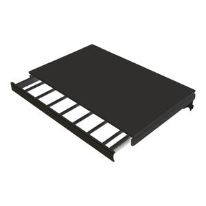 Calceiro Retrátil Dicarlo com Prateleira Modular Preto