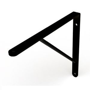 Suporte Mão Francesa Dicarlo sem Kit Montagem 20 CM Smart Preto