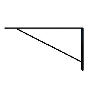 Suporte Mão Francesa Dicarlo Reforçada 50 CM Smart Preto