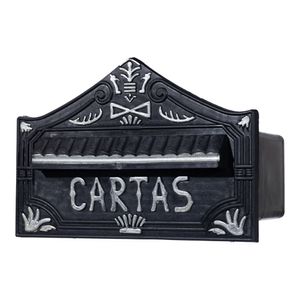 Caixa de Correio Telha Luz Real Preto e Prata