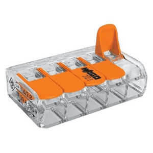 Conector de Emenda Wago 5 Pólos 221-415 4 Unidades