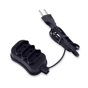 Extensão Elétrica com 3 Tomadas Slim Bipolar Preto 3M - Force Line