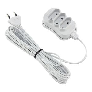 Extensão Forceline 3 Tomadas 2P 10A 5 M Branco
