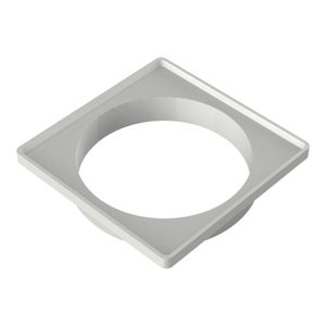 Porta Grelha Plástica Quadrada Tigre PVC Cinza 100mm