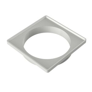 Porta Grelha Tigre Quadrada 150 MM Branco