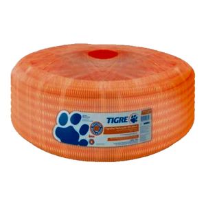 Eletroduto Corrugado Tigre Reforçado 25 MM 50 M Laranja