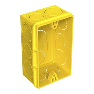 Caixa de Luz Tigre Tigreflex 4X2 Amarelo