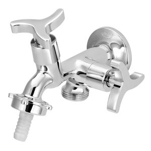 Torneira para Tanque e Máquina De Lavar Forusi C36 1/4 1/2X3/4 Jr Cromada