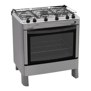 Fogão a Gás Esmaltec Ágata 5 Bocas com Acendimento Automático Inox