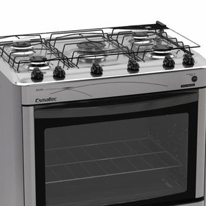 Fogão a Gás Esmaltec Ágata 5 Bocas com Acendimento Automático Inox