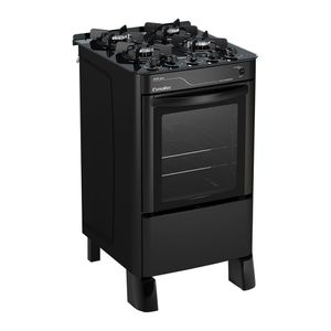 Fogão a Gás Esmaltec Jade Glass Mesa de Vidro Temperado 4 Bocas Bivolt